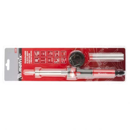 Паяльник,пл.ABS класс защиты 1 индикатор,медный наконеч. с долговеч. покрытием,220В,30W MTX 9130439 купить в Кургане