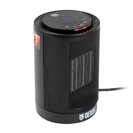 Тепловентилятор электрический керамический Denzel DTFC-1200, 3 режима, вентилятор, нагрев 600/1200 Вт 96418 купить в Кургане