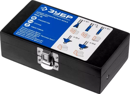 ЗУБР 6 шт, набор профильных фрез по дереву, Профессионал (28795-H6) купить в Кургане