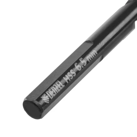 Сверло по металлу, 6,5 мм, HSS-Tin, Golden Tip, 10 шт. Denzel 717216 купить в Кургане