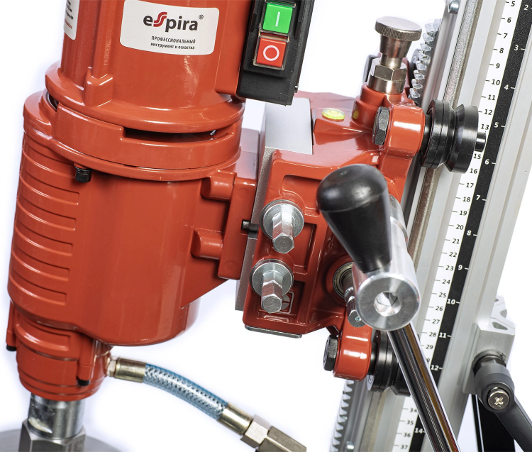 Установка алмазного бурения ESPIRA DDC-255-F4 (220В, 50/6Гц, ном.вх. мощн 4350 W, max ф250 мм, вес 44 кг), 400213 купить в Кургане