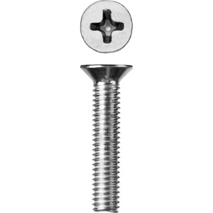 Винт ЗУБР &quot;МАСТЕР&quot; DIN 965, класс прочности 4.8, оцинкованный, M6x30мм, 5кг 303110-06-030 купить в Кургане