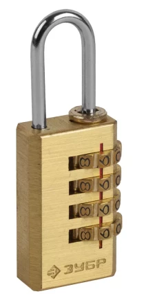 Замок ЗУБР &quot;ЭКСПЕРТ&quot; навесной мини, кодовый, 4 диска 37118-2_z01 купить в Кургане