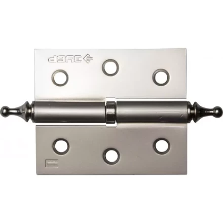 Петля дверная разъемная ЗУБР &quot;ЭКСПЕРТ&quot;, 1 подшипник, цвет мат. никель (PN), правая, с крепежом, 75х63х2,5мм,2шт 37605-075-4R купить в Кургане