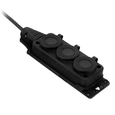 Удлинитель-шнур силовой Denzel Top Series 37421, КГТТ, 10м, 3 розетки, 3 x 1,5 мм, 3 м купить в Кургане