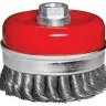 Щетка для УШМ Heavy Duty, 125 мм, М14, "чашка", крученая металлическая проволока  MATRIX 74674 купить в Кургане