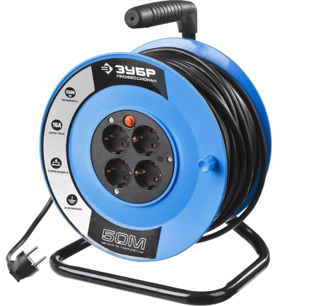 Удлинители на катушке силовые провод ПВС 3х1(15) кв мм серия ПРОФЕССИОНАЛ купить в Кургане