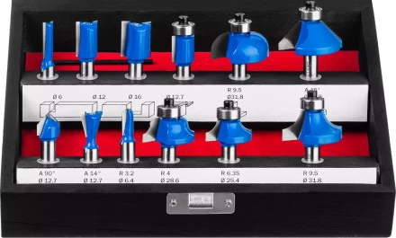 ЗУБР 12 шт, набор профильных фрез по дереву, Профессионал (28796-H12) купить в Кургане