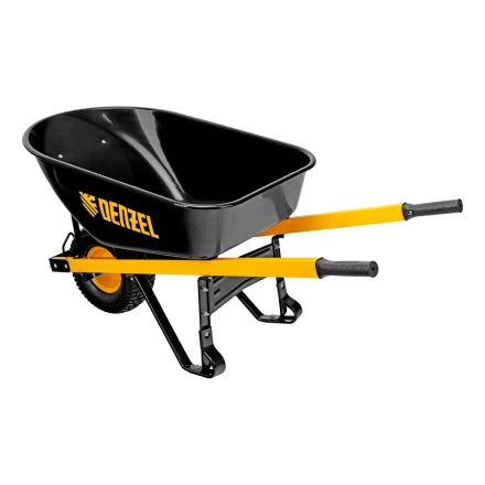 Тачка садово-строительная усиленная DENZEL 68999 одноколесная купить в Кургане