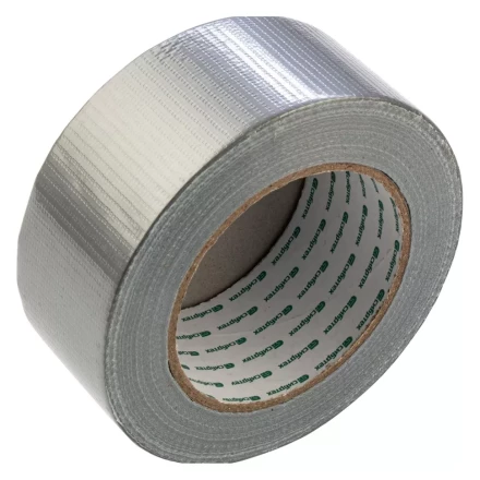 Лента клейкая армированная, 48 мм х 40 м, серебро Сибртех 888165 купить в Кургане