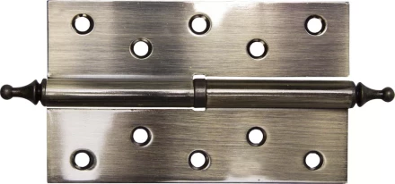 Петля дверная разъемная ЗУБР &quot;ЭКСПЕРТ&quot;, 1 подшипник, цвет ст. латунь (AB), правая, с крепежом, 125х75х2,5мм,2шт 37605-125-5R купить в Кургане