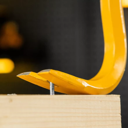 Лом-гвоздодер, Denzel 450 мм, шестигранный 16 мм, окрашенный, сталь 65, 25202 купить в Кургане