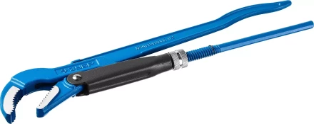 Ключ трубный рычажный ЗУБР &amp;quot;ПРОФЕССИОНАЛ&amp;quot;, изогнутые губки, цельнокованый, Сr-V, № 2,  1,5&amp;quot; 27337-2_z01 купить в Кургане