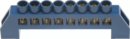 Шина СВЕТОЗАР нулевая, в изоляц оболочке, 6х9мм, 8 полюсов, макс. ток 100А 49805-08 купить в Кургане