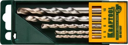Набор KRAFTOOL Сверла &quot;INDUSTRIE QUALITAT&quot; по бетону ударные, самоцентр. наконечник, цилиндр. хвостовик, в боксе, 5шт 29165-H5 купить в Кургане