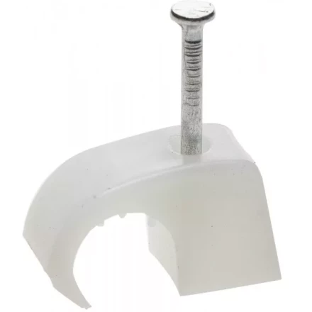 Скоба-держатель для кабеля, универсальная, с оцинкованным гвоздем, 4-7 мм, 60 шт, STAYER Master 45050-04-07 45050-04-07 купить в Кургане