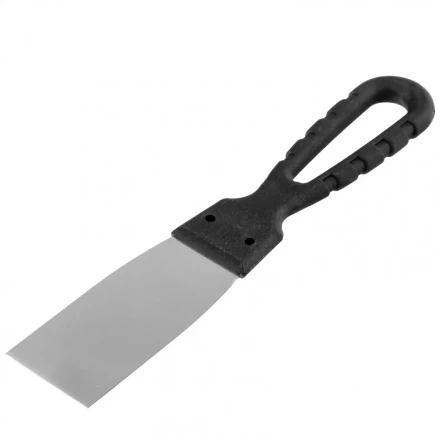 Шпательная лопатка из нержавеющей стали 40 мм пластмассовая ручка Россия 85132 купить в Кургане