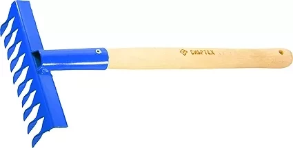 Грабли витые 10-зубые 180 мм с рукояткой 300 мм СИБРТЕХ Россия 61762 купить в Кургане