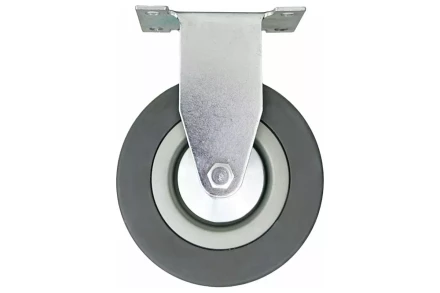 Аппаратное неповоротное колесо HITCH 100*25 резина серая FCg46 (SZ084847) купить в Кургане