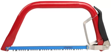 Набор GRINDA Пила лучковая с 2 полотнами по дереву и по металлу, 300мм/12&quot; 1551-30 купить в Кургане