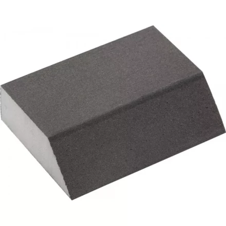 Губка шлифовальная ЗУБР &quot;МАСТЕР&quot; четырехсторонняя угловая, средняя жесткость, Р320, 100х68х42х26мм 35613-320 купить в Кургане