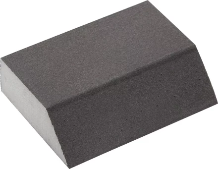 Губка шлифовальная ЗУБР &quot;МАСТЕР&quot; четырехсторонняя угловая, средняя жесткость, Р320, 100х68х42х26мм 35613-320 купить в Кургане