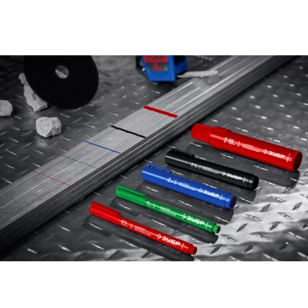 ЗУБР МП-1000К чёрный, 2-10 мм, клиновидный перманентный маркер (06333-2) купить в Кургане