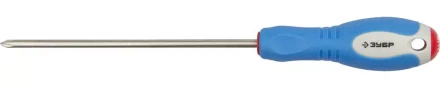 Отвертка ЗУБР, Cr-V сталь, трехкомпонентная рукоятка, цветовая индикация типа шлица, PH №1, 150мм 25252-1-150_z01 купить в Кургане