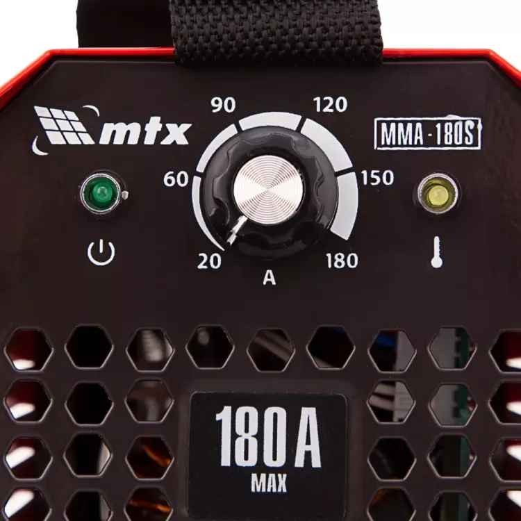 Инверторный аппарат дуговой сварки MTX 94390 MMA-180S, 180 А, ПВ60%, диаметр электрода 1,6-4 мм купить в Кургане