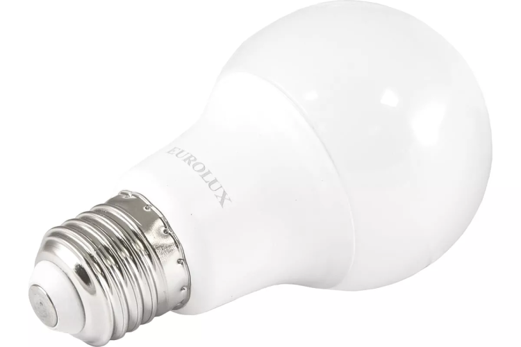 Лампа светодиодная EUROLUX LL-E-A60-9W-230-4K-E27 76/2/14 купить в Кургане