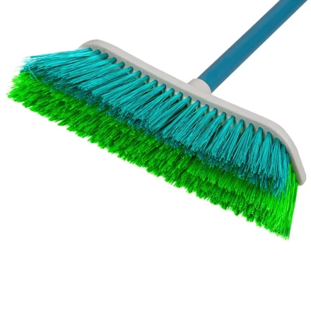 Щетка пластмассовая для подметания пола с комбинированной щетиной, 27 см, с черенком, 120 cм, Home Palisad 935645 купить в Кургане