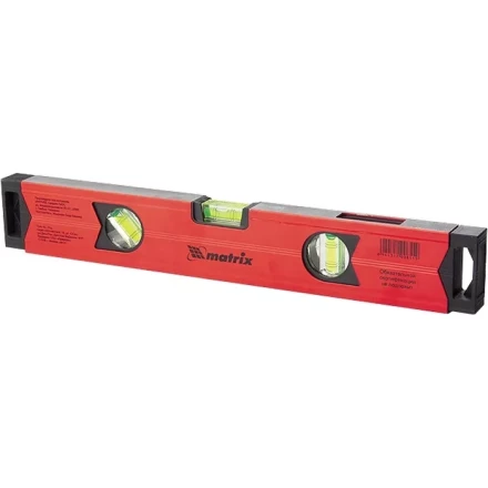 Уровень алюминиевый магнитный 1800 мм фрезерованный 3 глазка 1 зеркальный усиленный MTX 347189 купить в Кургане