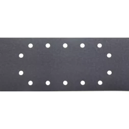 Лист шлиф. универсал. URAGAN с покрытием стеарата цинка, 14 отверстий по кругу, для ПШМ, P320, 115х280мм, 50шт 907-23104-320-50