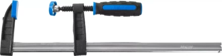 Струбцина ЗУБР &quot;ПРОФЕССИОНАЛ&quot;, тип &quot;F&quot;, двухкомпонентная ручка, стальная закаленная рейка, 50х250мм 32155-050-250 купить в Кургане