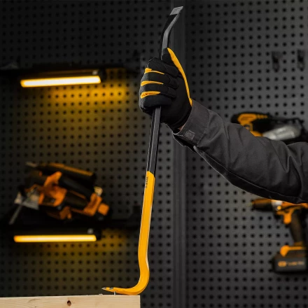 Лом-гвоздодер Denzel, 600 мм, шестигранный 16 мм, окрашенный, сталь 65, 25203 купить в Кургане