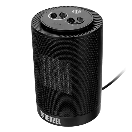 Тепловентилятор керамический Denzel DTFC-1200S, вращение, 3 реж., вент., нагрев 600/1200 Вт 96411 купить в Кургане