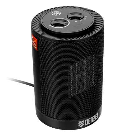 Тепловентилятор керамический Denzel DTFC-1200S, вращение, 3 реж., вент., нагрев 600/1200 Вт 96411 купить в Кургане