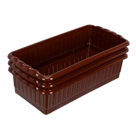 Поддон для рассады Palisad 322х166х82 мм, пластиковый, 3 шт, под 8 горшочков 250 мл., 643442 купить в Кургане