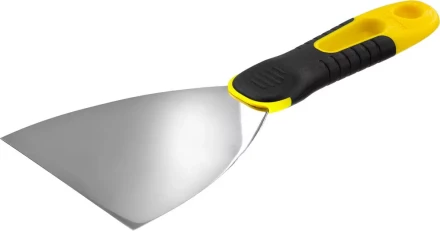 Шпатель STAYER &quot;PROFESSIONAL&quot; нержавеющее профилированное полотно, 2к ручка, 100 мм 10045-10 купить в Кургане
