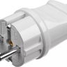 Вилка MAXElectro электрическая, 16А/220В, с заземлением, белая, STAYER 55160-W купить в Кургане
