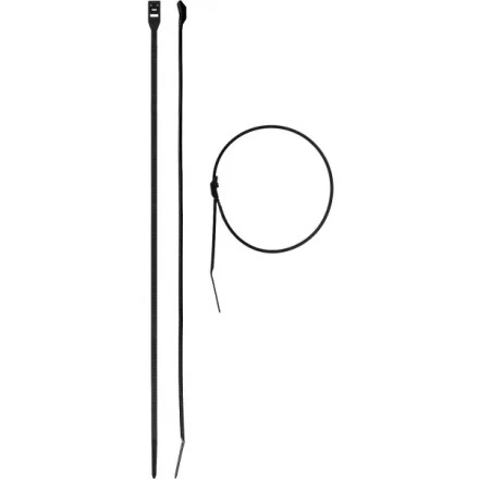 Кабельные стяжки черные КОБРА, с плоским замком, 4.6 х 370 мм, 25 шт, нейлоновые, ЗУБР 30935-46-370 купить в Кургане