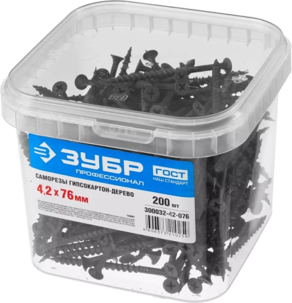 Саморезы ЗУБР СГД 16 х 3.5 мм фосфатированное покрытие 2300 шт Профессионал 4-300032-35-016 купить в Кургане