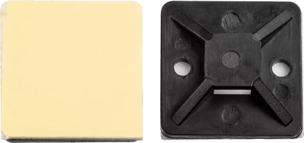 Площадки под хомут-стяжку ПХС самоклеющиеся черные нейлоновые серия МАСТЕР купить в Кургане