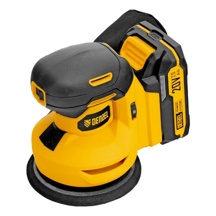 Машина шлифовальная эксцентриковая аккумуляторная CROSH-20-125, Li-Ion, 20 В// Denzel 28901 купить в Кургане