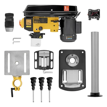Станок сверлильный DDM-350L, 350 Вт, 13 мм, 5 ск., лазер, настольный// Denzel 95321 купить в Кургане