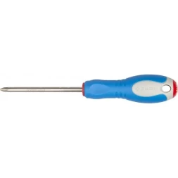 Отвертка ЗУБР, Cr-V сталь, трехкомпонентная рукоятка, цветовая индикация типа шлица, PH №2, 100мм 25252-2-100_z01