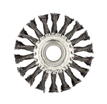 Щетка для УШМ ф22,2/115 мм дисковая сталь витая VMX 511728 купить в Кургане