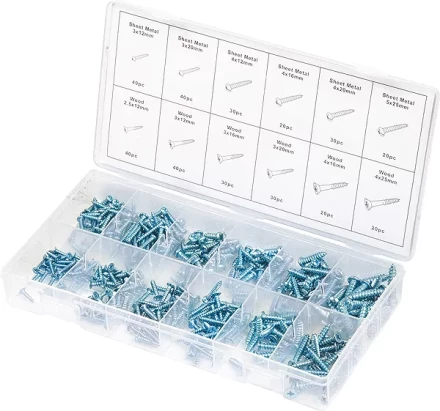 Набор саморезов по дереву и металлу 360 предм ШУРУПЬ 48156 купить в Кургане