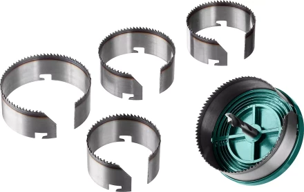 Пила сегментная наборная KRAFTOOL по дереву, 5 полотен: 68-74-80-90-100x32 мм 29584-H5-32 купить в Кургане