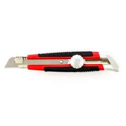 Нож Matrix, 18 мм, выдвижное лезвие, металлическая направляющая, винтовой фиксатор лезвия 789149